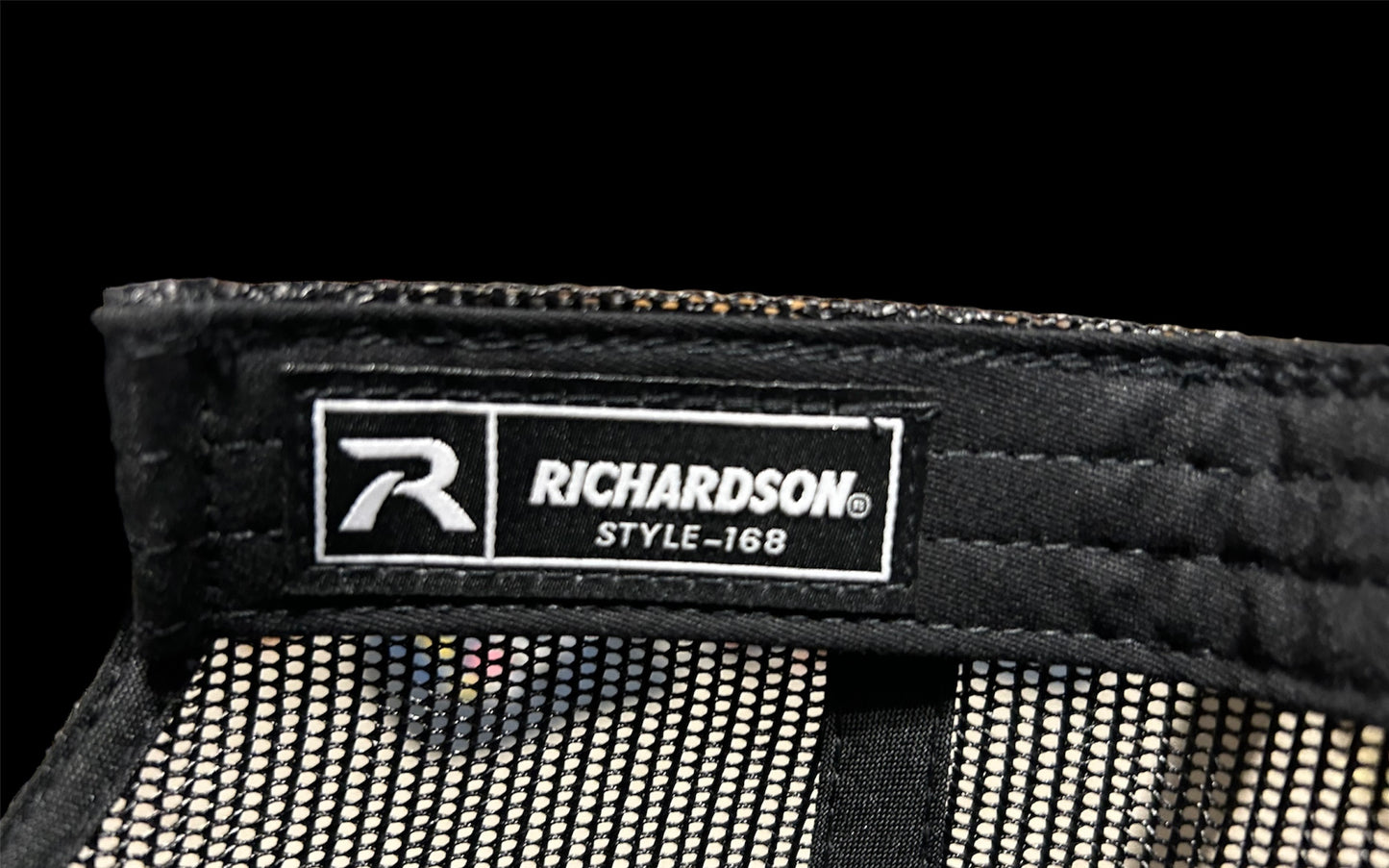 Richardson 168 Black flat bill with acrylic Texas Patch hat