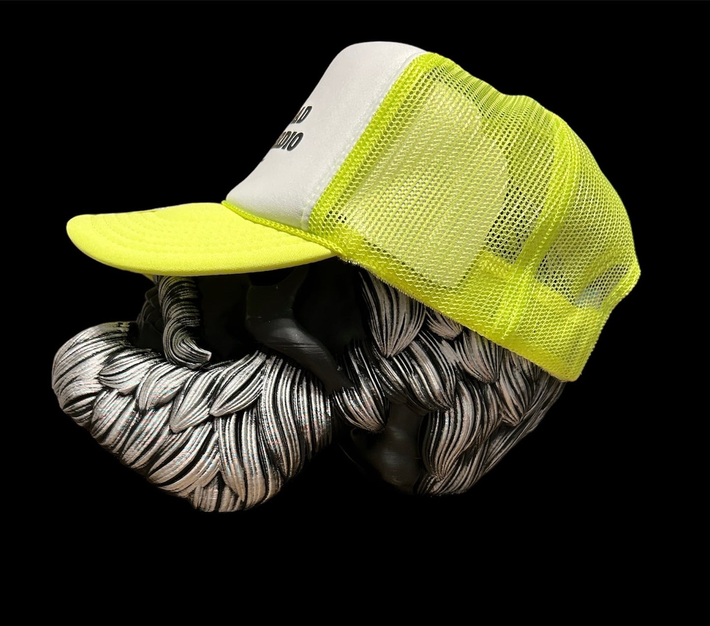 Your dad is my cardio OTTO neon yellow & white foam front trucker hat