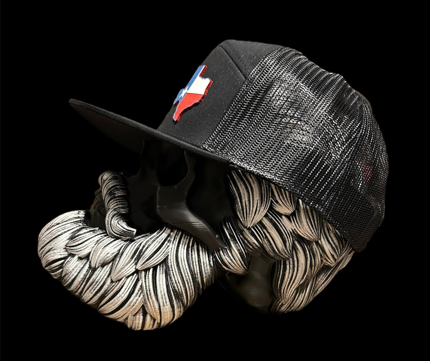 Richardson 168 Black flat bill with acrylic Texas Patch hat