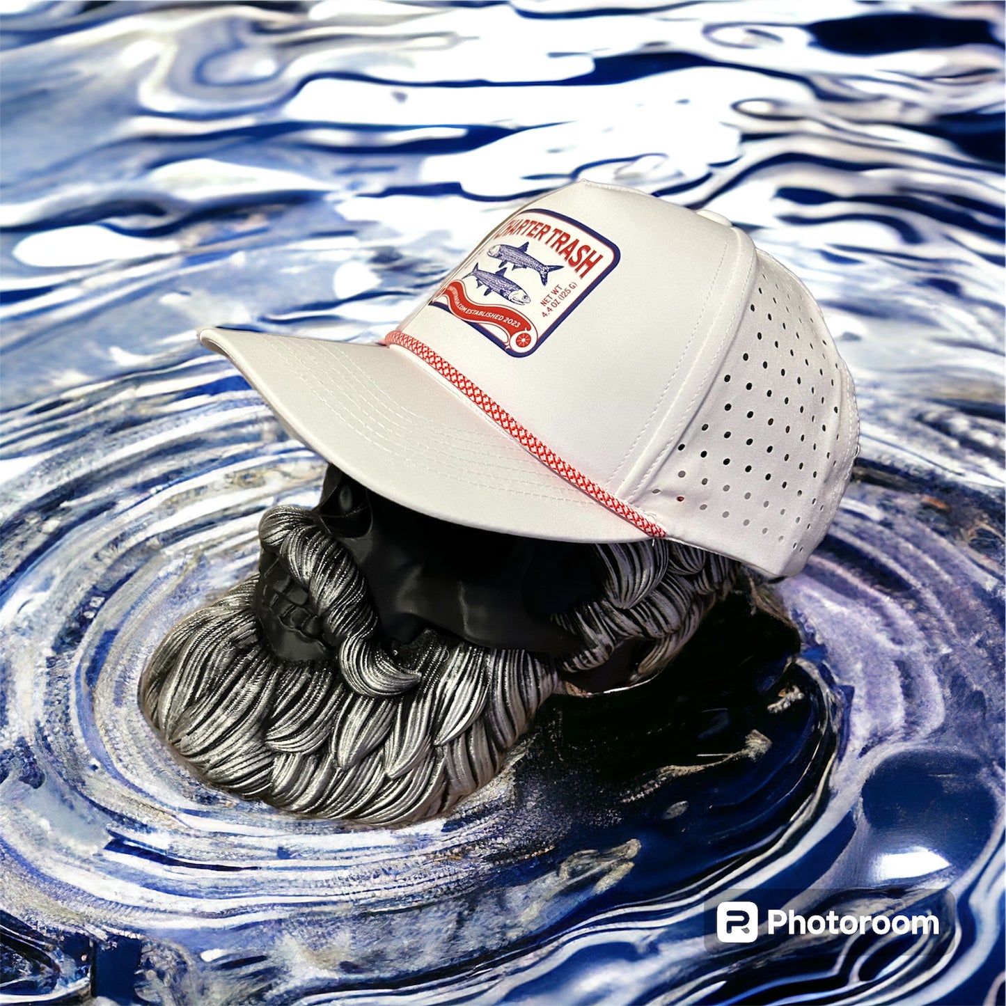 White Hydro Performance Rope hat sardine can design