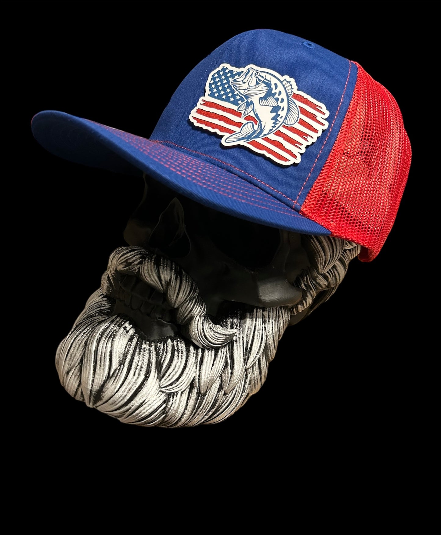 Richardson 112 Red, White, & Blue, american flag with bass patch hat