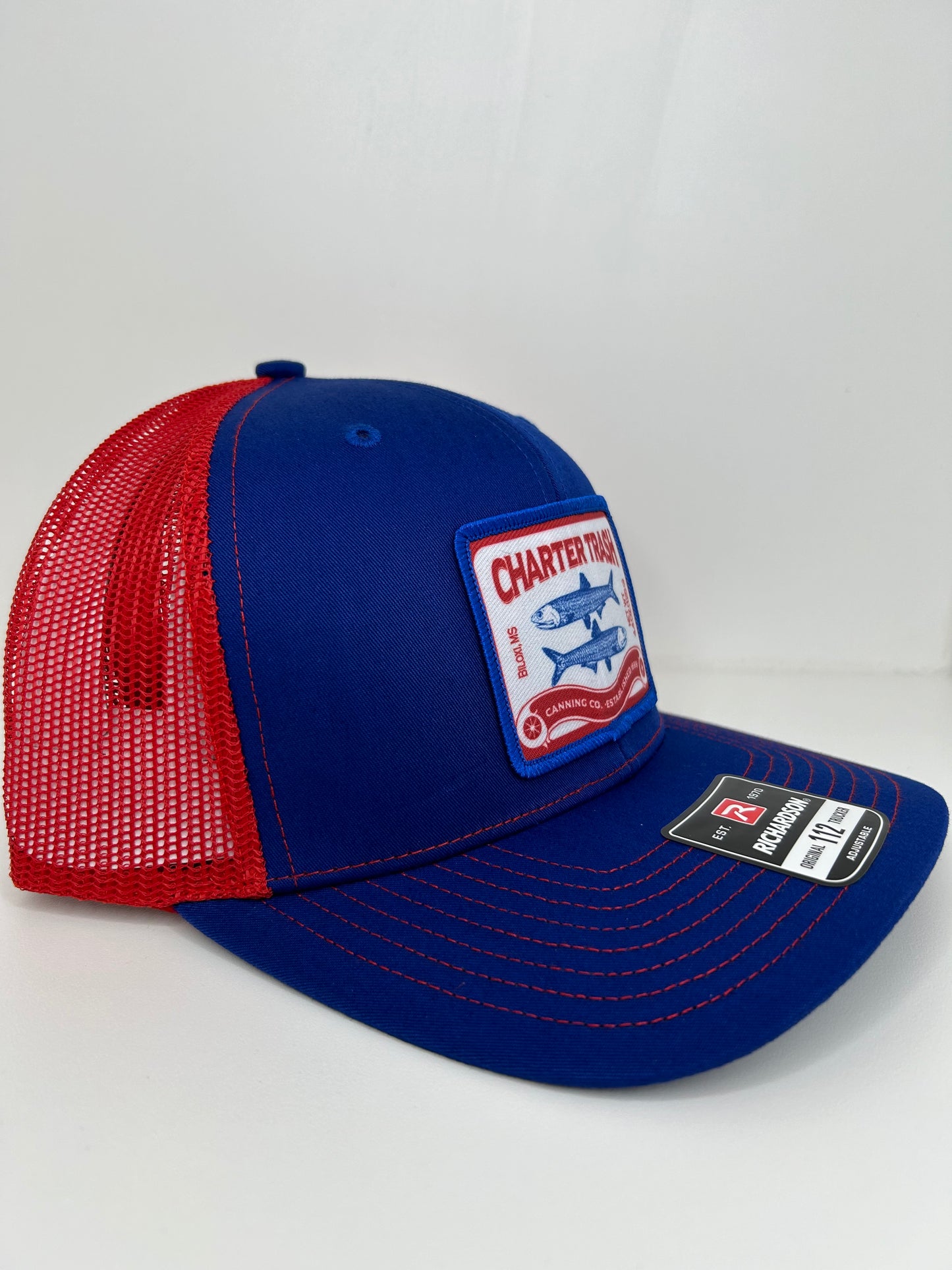 Richardson 112 Red, White, & Blue, Sardine can logo patch hat