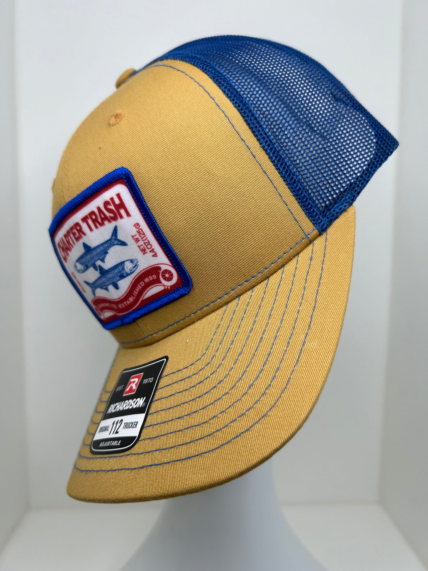 Richardson 112 biscuit & midnight blue, Sardine can logo patch hat