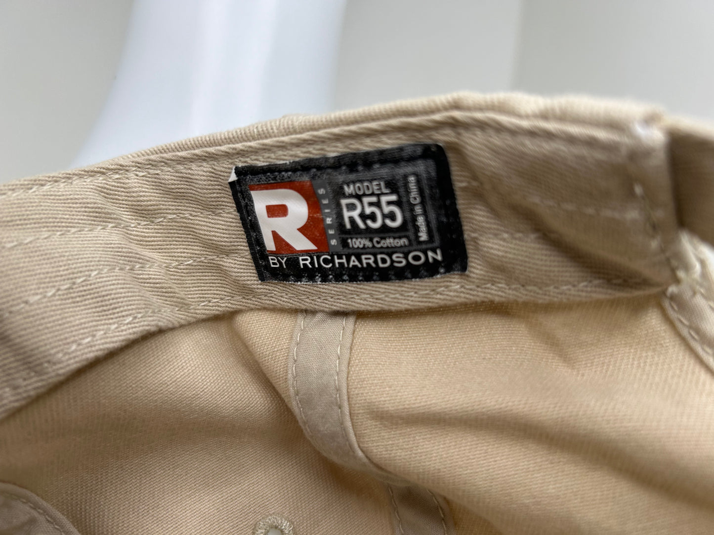 Richardson R55 "Dad Hat" with OG logo brown leather patch